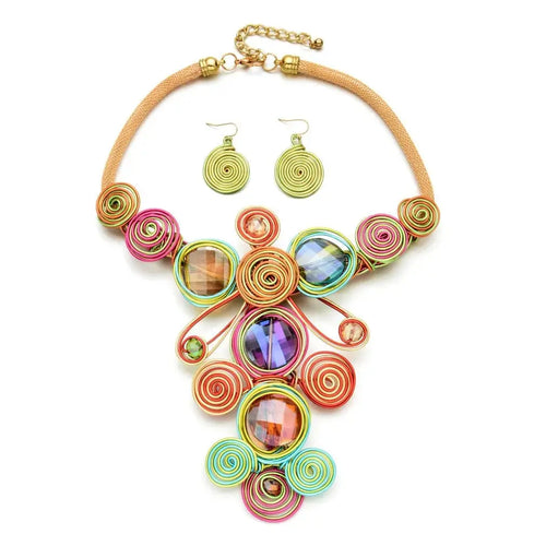 African Collar Necklace Tribal Customs Wearing Jewelry Festival Exaggerated Style - FluxDigital