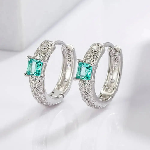 925 sterling silver daily versatile platinum plated earrings jewelry - FluxDigital