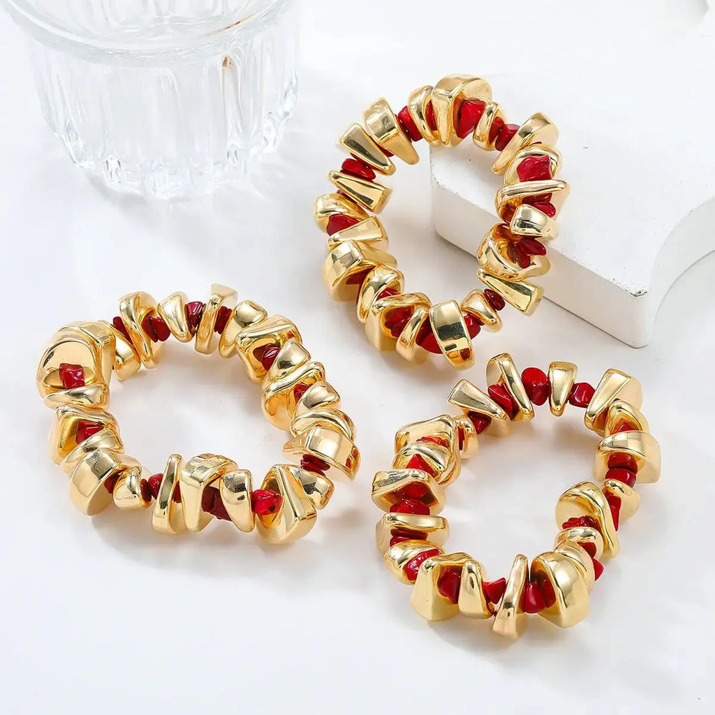 Bracelet, necklace set, women's exaggerated European and American jewelry, trendy accessories - FluxDigital