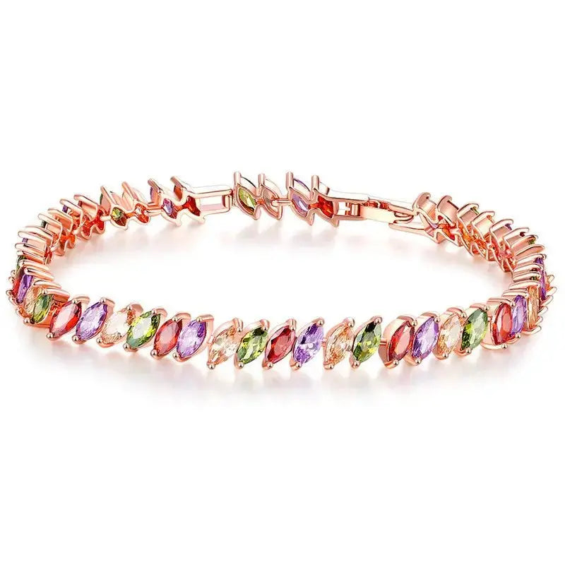 Jewelry Bracelet Bracelet Zircon Bracelet Crystal Bracelet Women's Full Diamond - FluxDigital