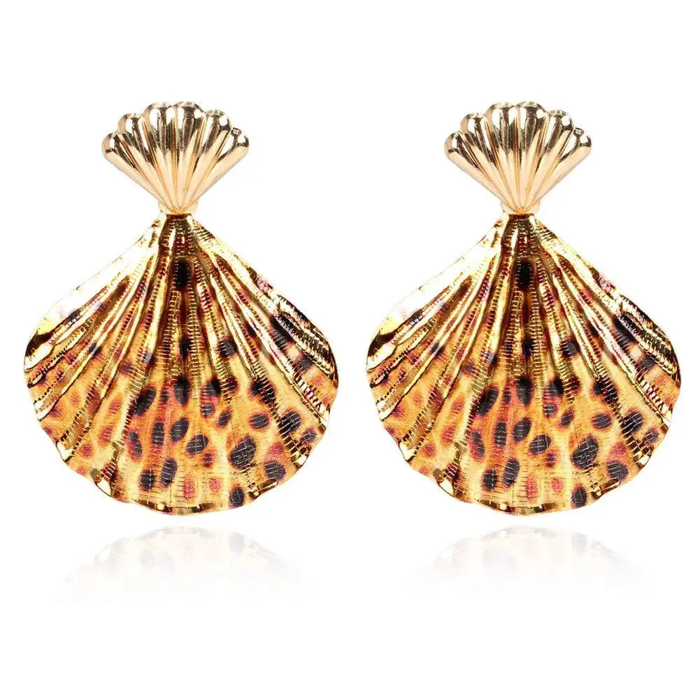 Vintage Alloy Leopard Print Earrings Punk Style Earrings Jewelry - FluxDigital