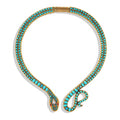 Exaggerated personality snake shaped collar European and American luxury jewelry for women - FluxDigital
