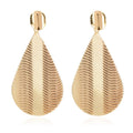 Alloy Electroplating Long Leaf Earrings Fashion Personality Temperament Earring Jewelry - FluxDigital