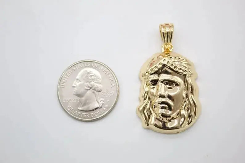Jesus Head Pendant (A114) - FluxDigital