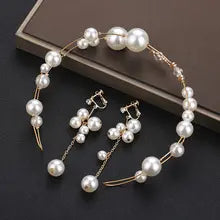 Bride Pearl Headwear Exquisite Handmade Beaded Jewelry - FluxDigital