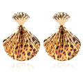 Vintage Alloy Leopard Print Earrings Punk Style Earrings Jewelry - FluxDigital