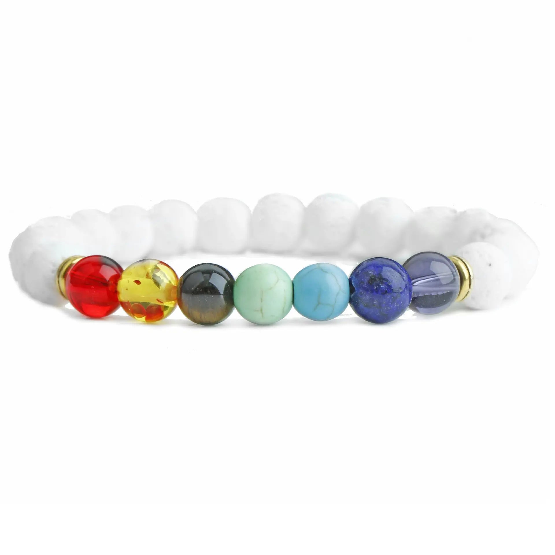Alloy Jewelry Volcanic Stone Beaded Bracelet Stone Bracelet - FluxDigital