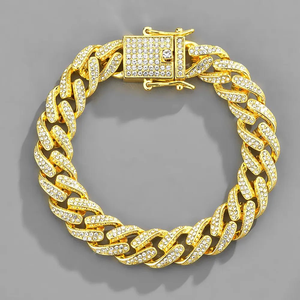 New Hip Hop Cuban Chain Icedout Link Chain Jewelry - FluxDigital