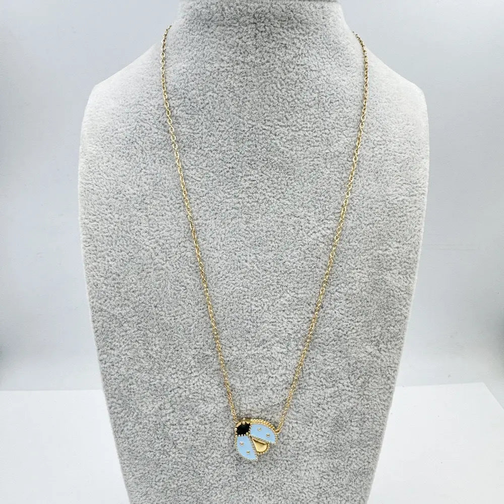 Titanium Steel Beetle Necklace Forest Story Jewelry - FluxDigital