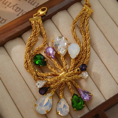 Authentic gold inlaid necklace bracelet handmade jewelry high-end - FluxDigital