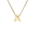 New Stainless Steel Gold-plated Clavicle Necklace Letter Pendant Jewelry - FluxDigital