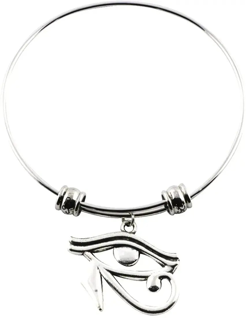 Eye of Horus Bracelet Bangle Charm Gift for Kids Women Men Girls and Boys Jewelry Egyptian Gifts Stuff Accessories Decor - FluxDigital