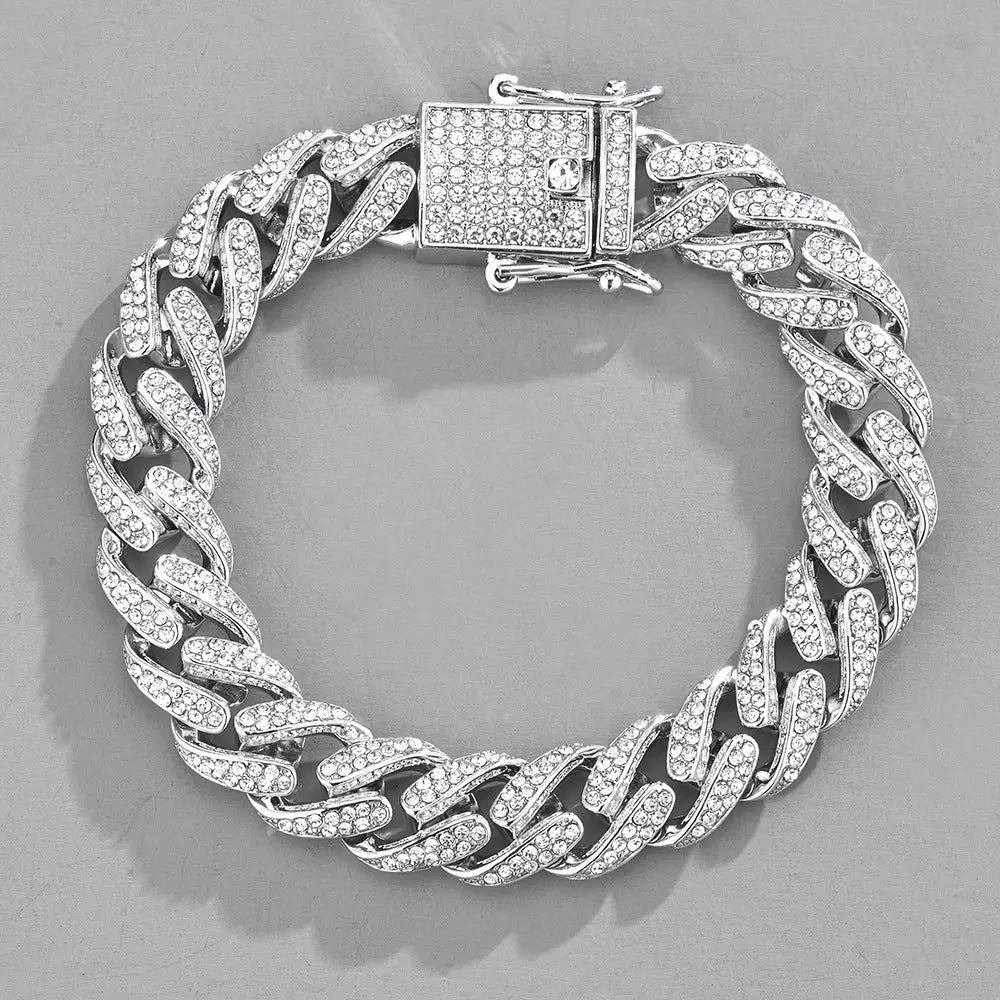 New Hip Hop Cuban Chain Icedout Link Chain Jewelry - FluxDigital