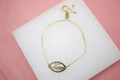 18K Gold Filled Love Adjustable Box Chain Bracelet - FluxDigital