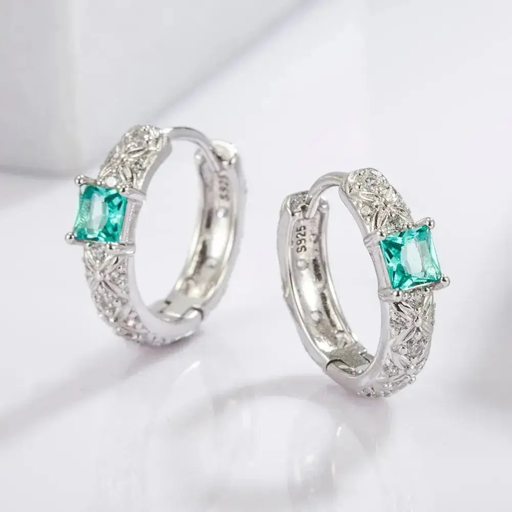 925 sterling silver daily versatile platinum plated earrings jewelry - FluxDigital