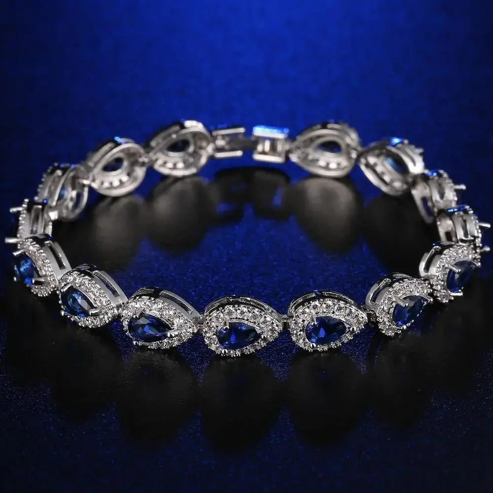 AAA Zircon Bracelet with Micro-Set Copper Jewelry Main Stone Bracelet - FluxDigital