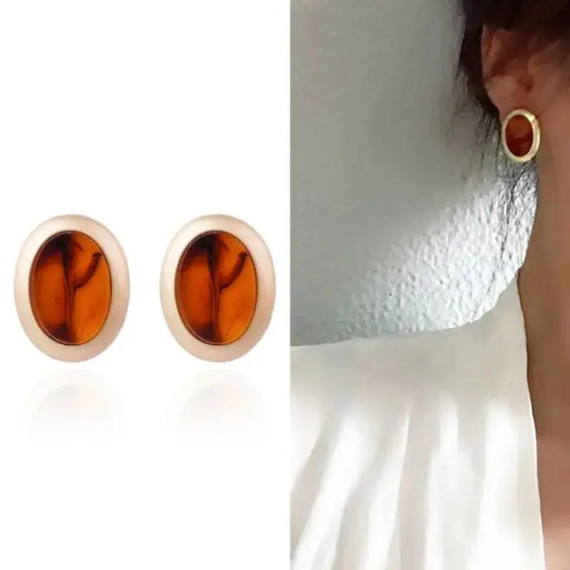 AENSOA Vintage Big Stud Earrings For Women boucle d'oreille Jewelry Classic Wholesale Retro Fashion Earring Jewelry brincos - FluxDigital