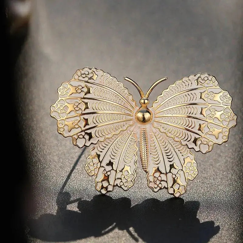 Enamel butterfly brooch jewelry - FluxDigital