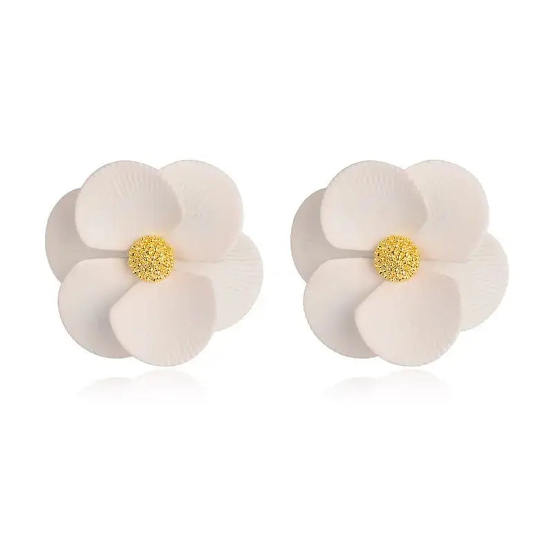 Fashion New Earrings Trendy Elegant Floral Flower Earrings Jewelry - FluxDigital