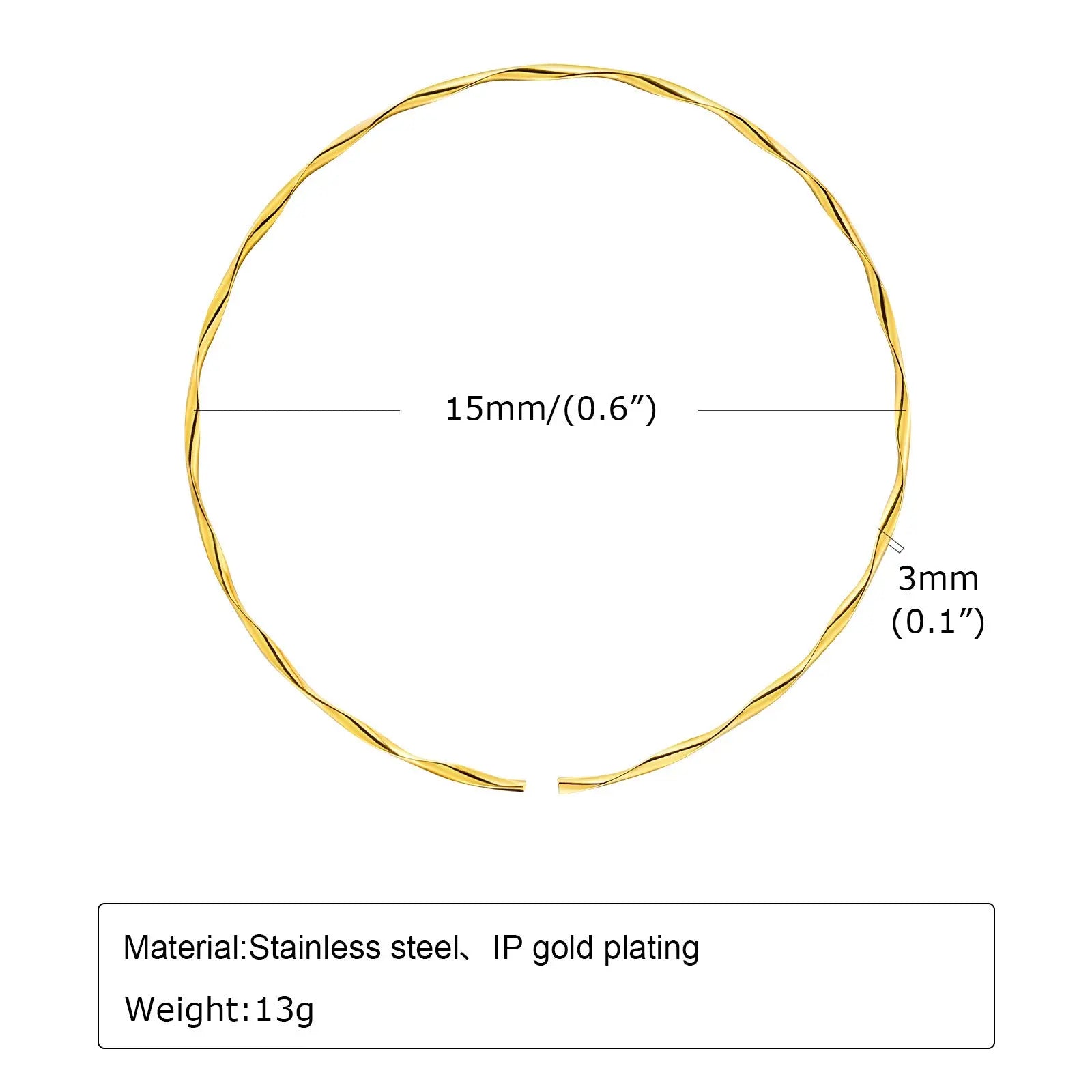 Necklaces Women's Collar Gold Fashion Personality Fried Dough Twists Jewelry - FluxDigital