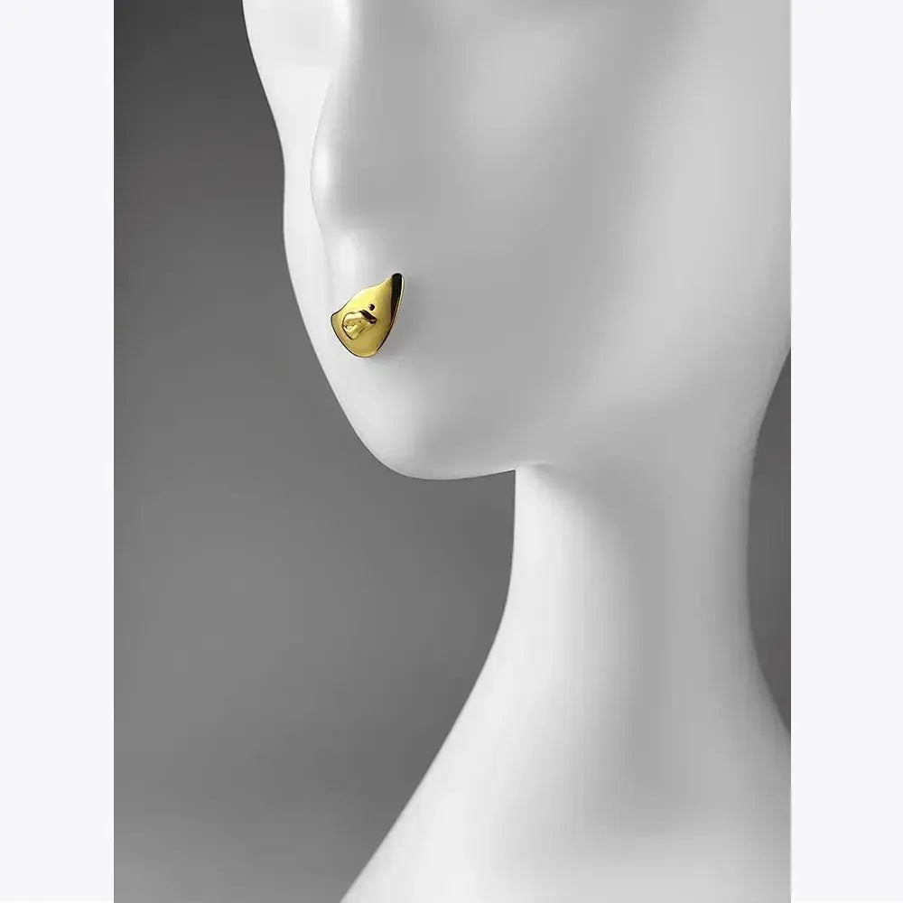 Gold Color Sexy Lips Earrings For Women Piercing Earings Jewelry Everydaywear - FluxDigital