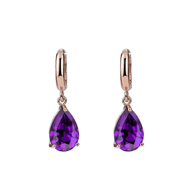 New European and American Fashion Water Drop shaped Earrings and Jewelry - FluxDigital