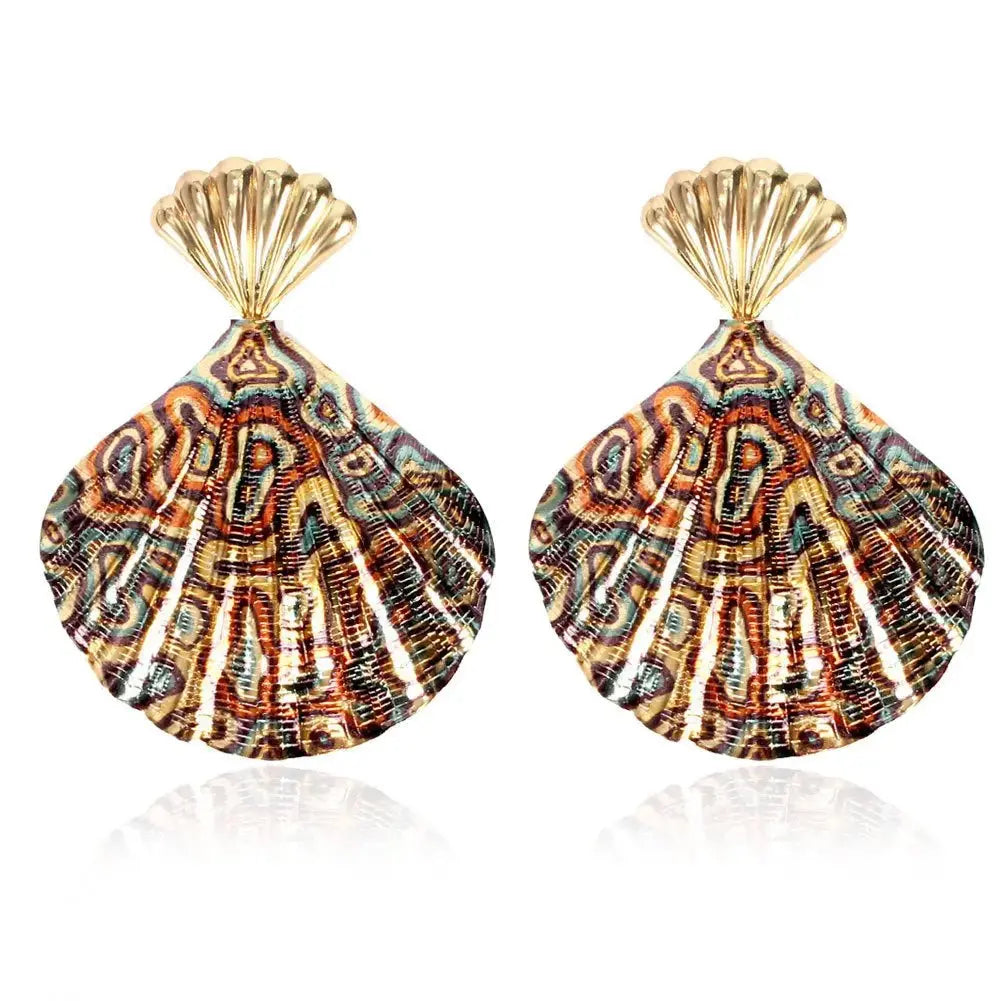 Vintage Alloy Leopard Print Earrings Punk Style Earrings Jewelry - FluxDigital