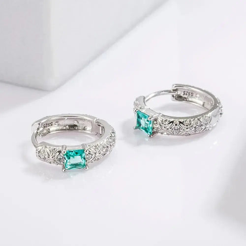 925 sterling silver daily versatile platinum plated earrings jewelry - FluxDigital