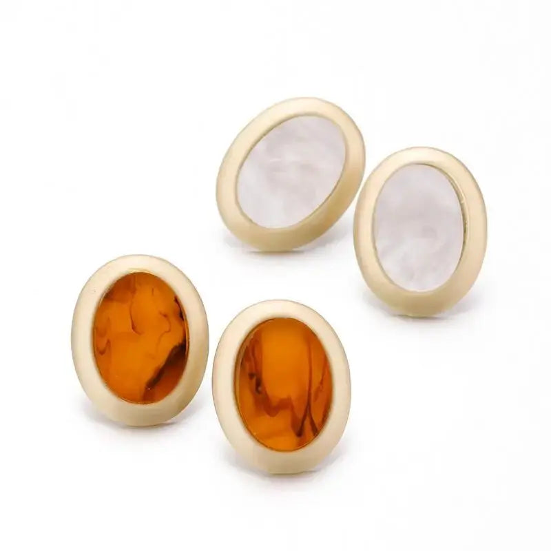 AENSOA Vintage Big Stud Earrings For Women boucle d'oreille Jewelry Classic Wholesale Retro Fashion Earring Jewelry brincos - FluxDigital
