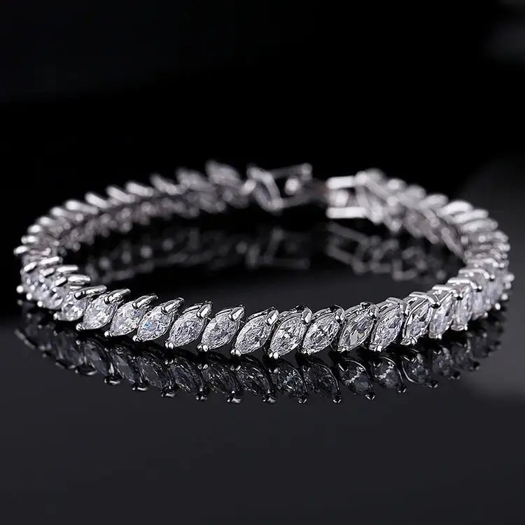 Jewelry Bracelet Bracelet Zircon Bracelet Crystal Bracelet Women's Full Diamond - FluxDigital