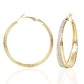 Jewelry Exaggerated Temperament Geometric Metal Frosted Earrings Fashion Earrings Women - FluxDigital
