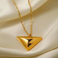 Triangle pendant necklace jewelry simple design jewelry - FluxDigital