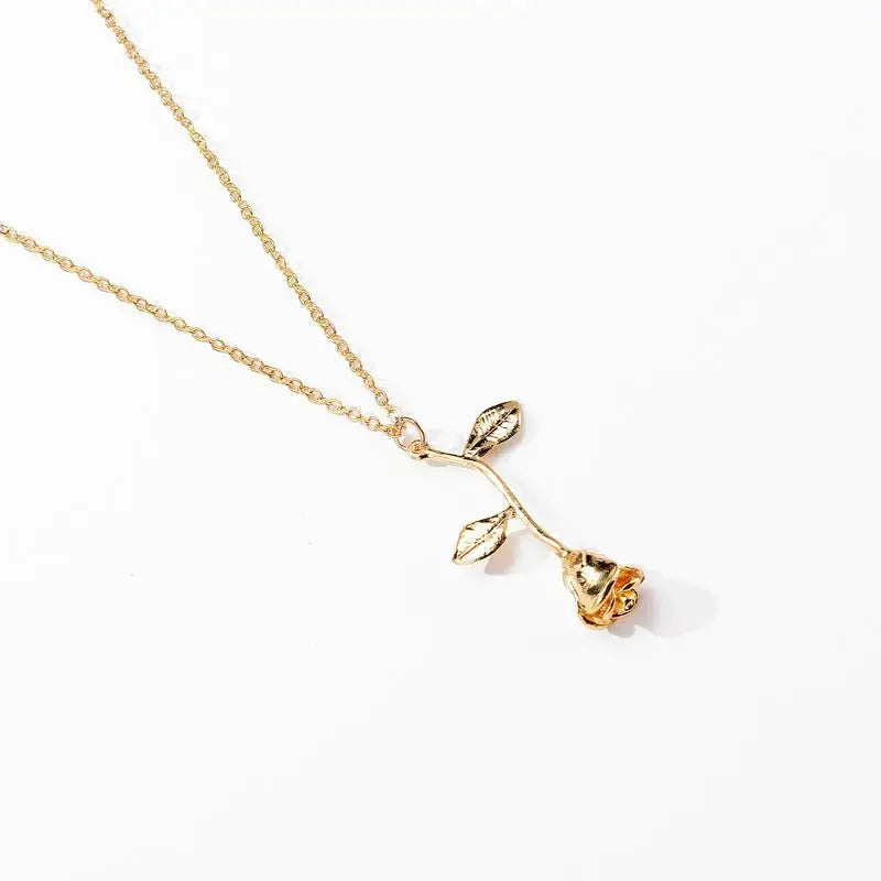 New Jewelry Exquisite Rose Pendant Necklace For Girlfriend Valentine's Day Gift - FluxDigital
