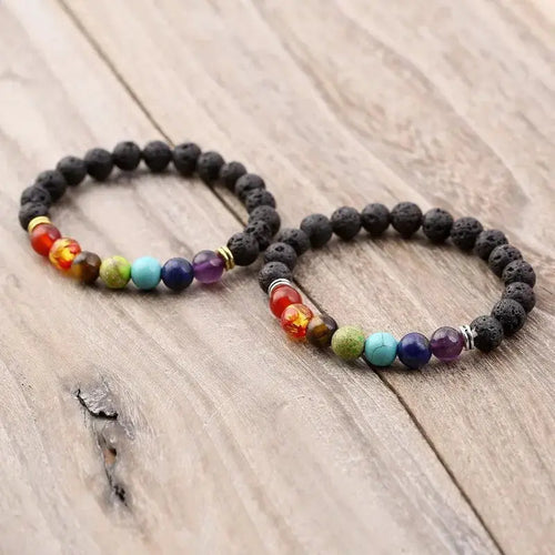 Alloy Jewelry Volcanic Stone Beaded Bracelet Stone Bracelet - FluxDigital