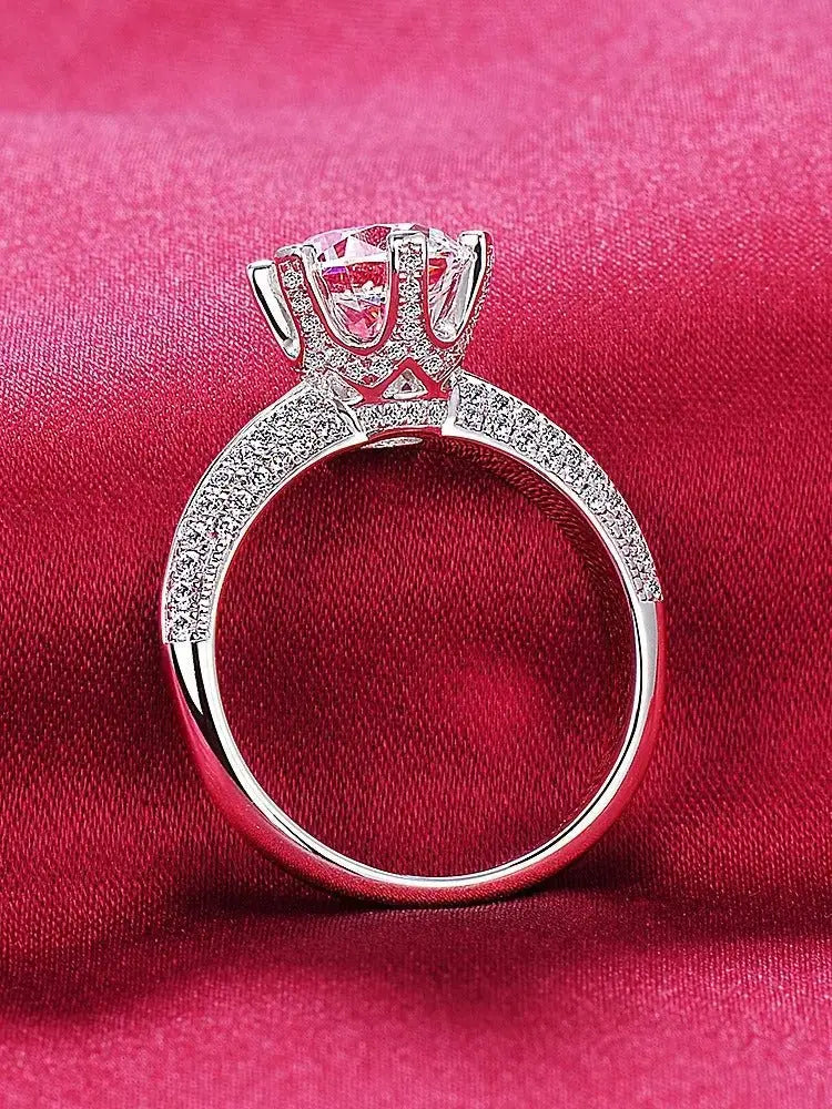 SICasco CO Star Craftsman Diamond Mosonite Diamond Ring for Women's Jewelry Full Sky Star Jewelry Set in Platinum - FluxDigital
