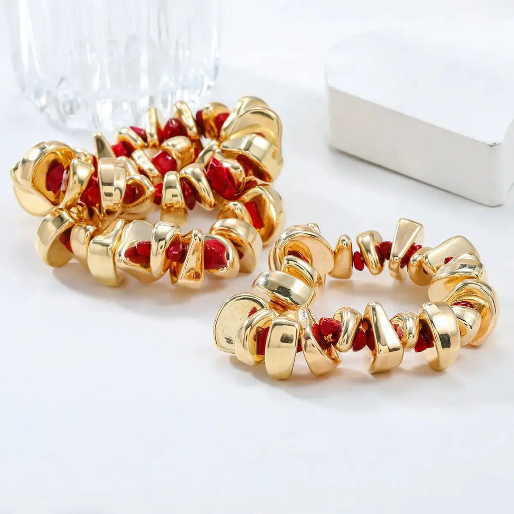 Bracelet, necklace set, women's exaggerated European and American jewelry, trendy accessories - FluxDigital