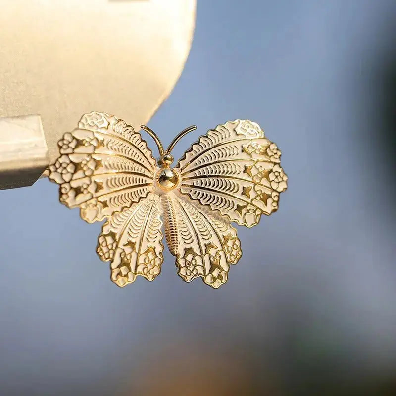 Enamel butterfly brooch jewelry - FluxDigital