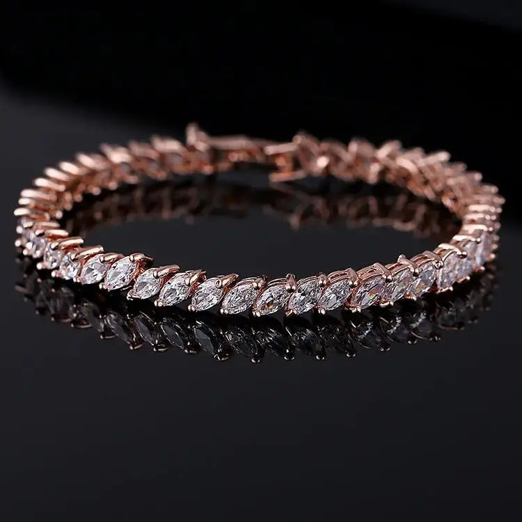 Jewelry Bracelet Bracelet Zircon Bracelet Crystal Bracelet Women's Full Diamond - FluxDigital