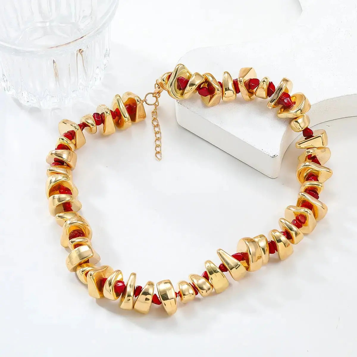 Bracelet, necklace set, women's exaggerated European and American jewelry, trendy accessories - FluxDigital