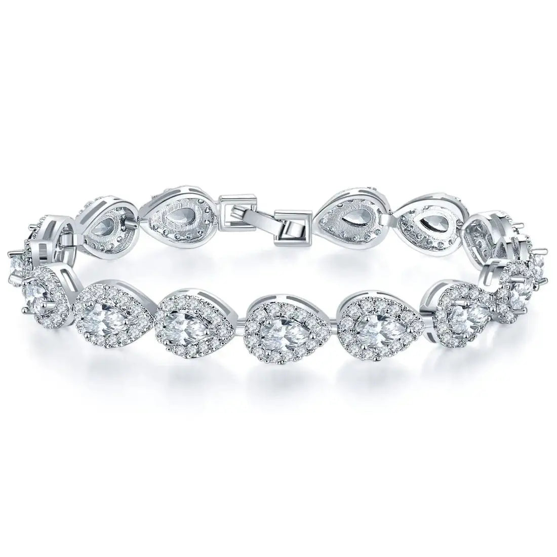 AAA Zircon Bracelet with Micro-Set Copper Jewelry Main Stone Bracelet - FluxDigital