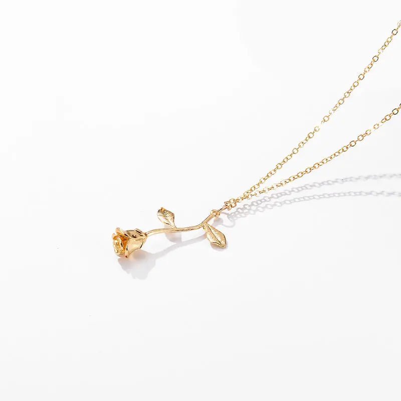 New Jewelry Exquisite Rose Pendant Necklace For Girlfriend Valentine's Day Gift - FluxDigital