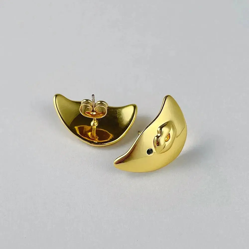 Gold Color Sexy Lips Earrings For Women Piercing Earings Jewelry Everydaywear - FluxDigital
