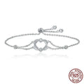 Love pure silver bracelet S925 jewelry - FluxDigital