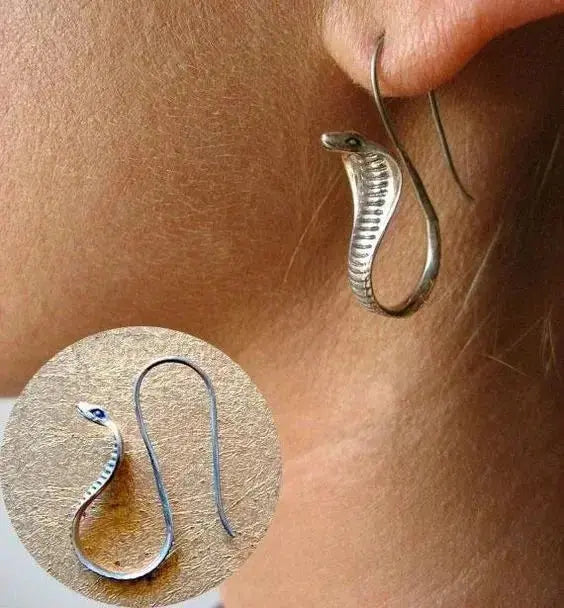 Egyptian Cobra Earrings Snake, Egyptian Jewelry Earrings for Women Fashion Jewelry Women Egypt - FluxDigital