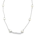 Ball Chain With 8mm Synthetic Pearls Necklace (F250) - FluxDigital